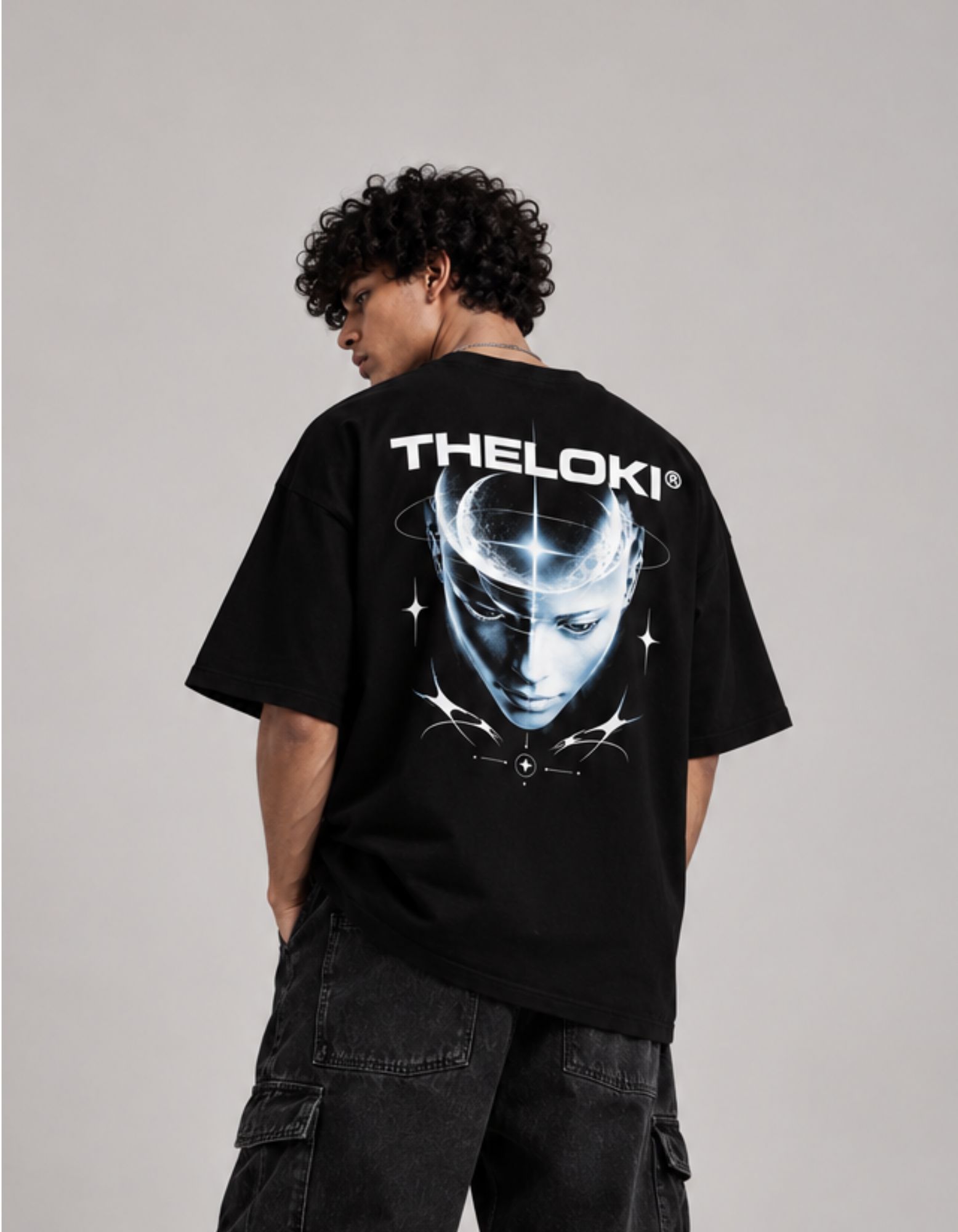Camiseta Oversized Negra Astral Tee™