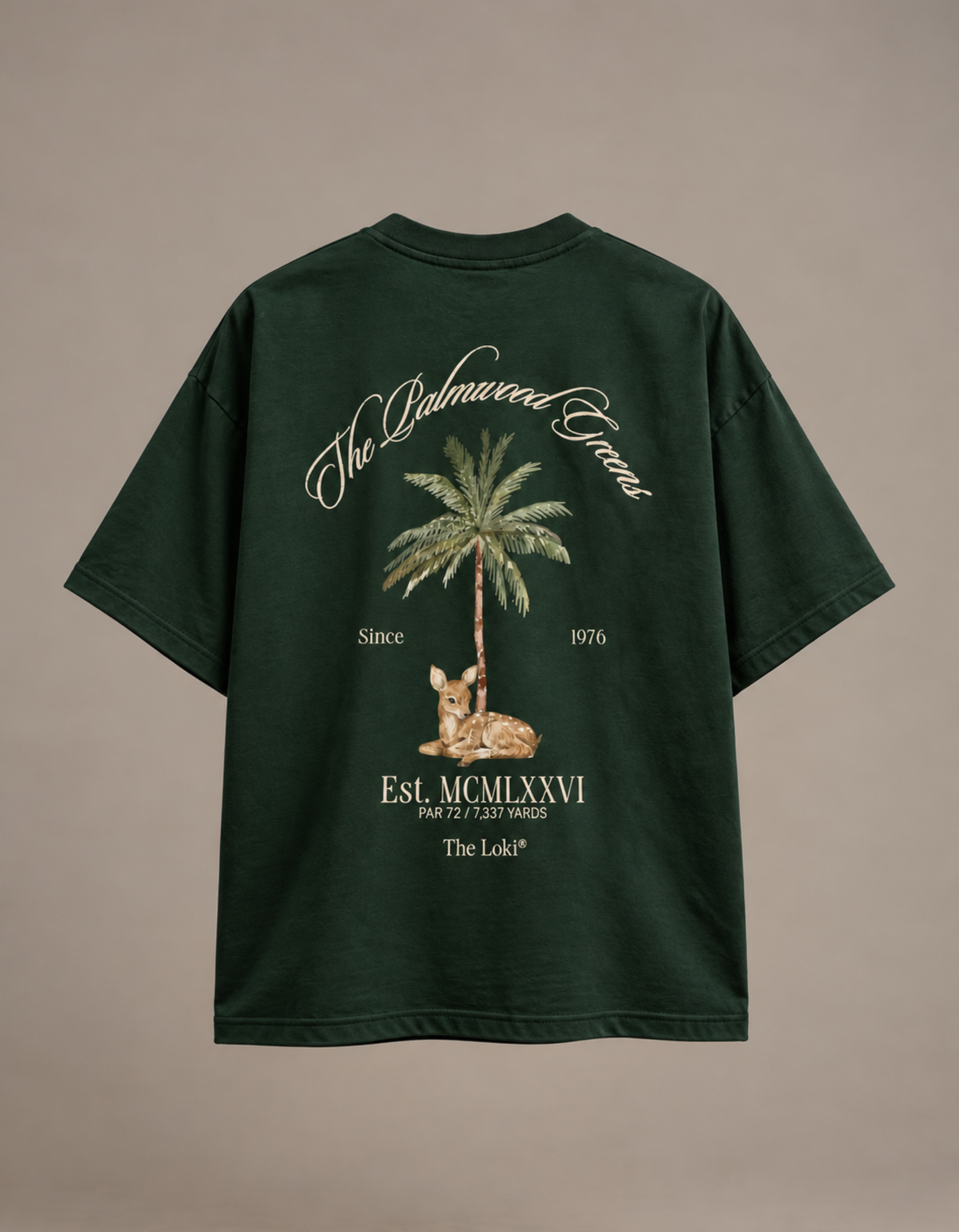 Camiseta Oversized THE LOKI® Palmwood Greens — Verde Bosque