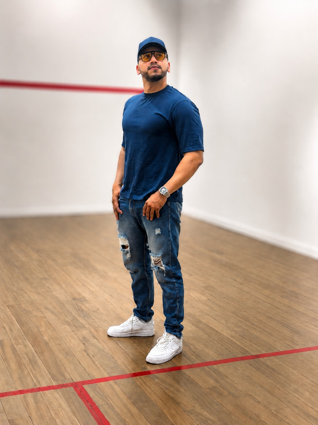 Blue 240 Essential Tee | Camiseta Básica Azul Hombre