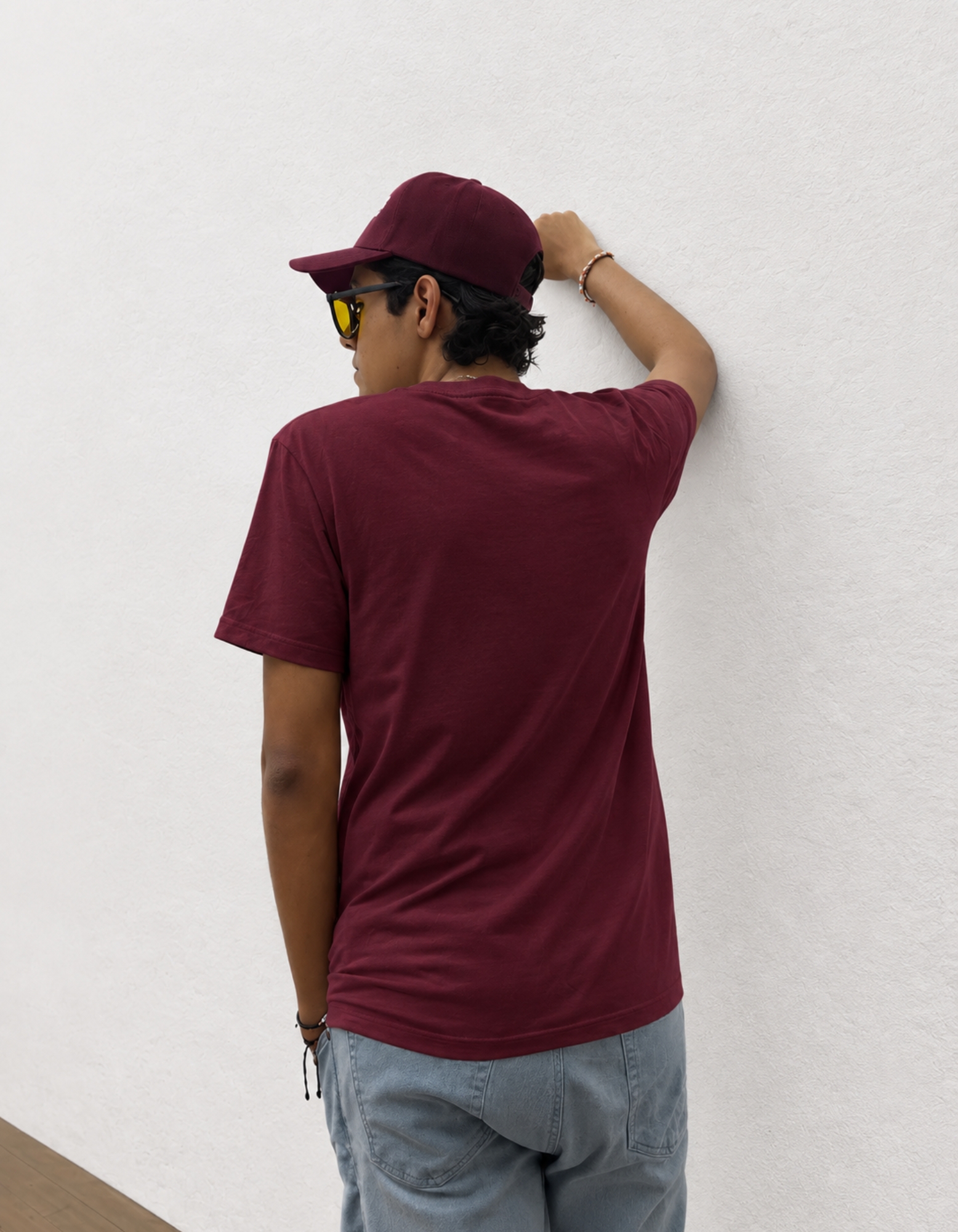 Camiseta Oversize Color Merlot