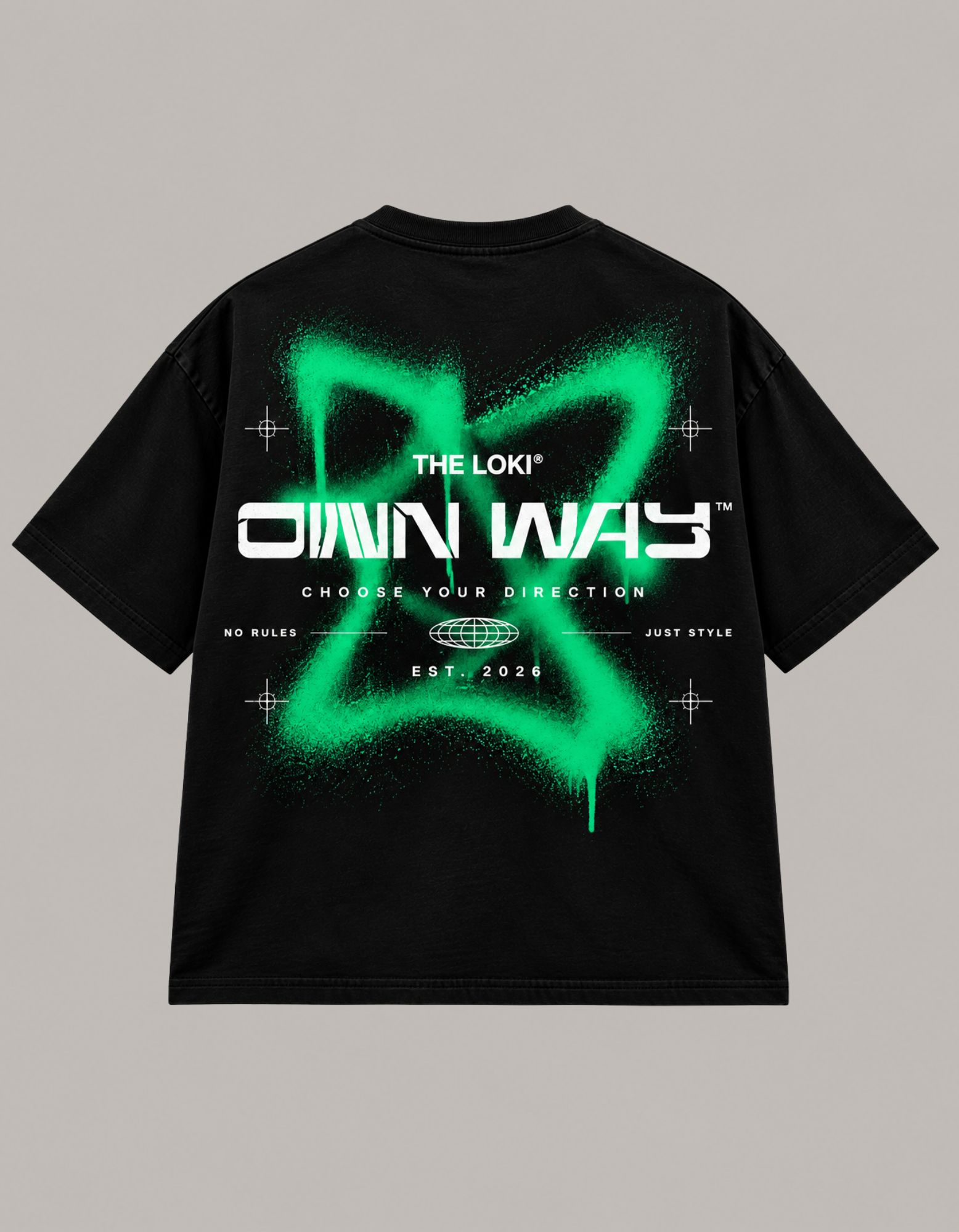 Camiseta Oversized Motion Tee Negra