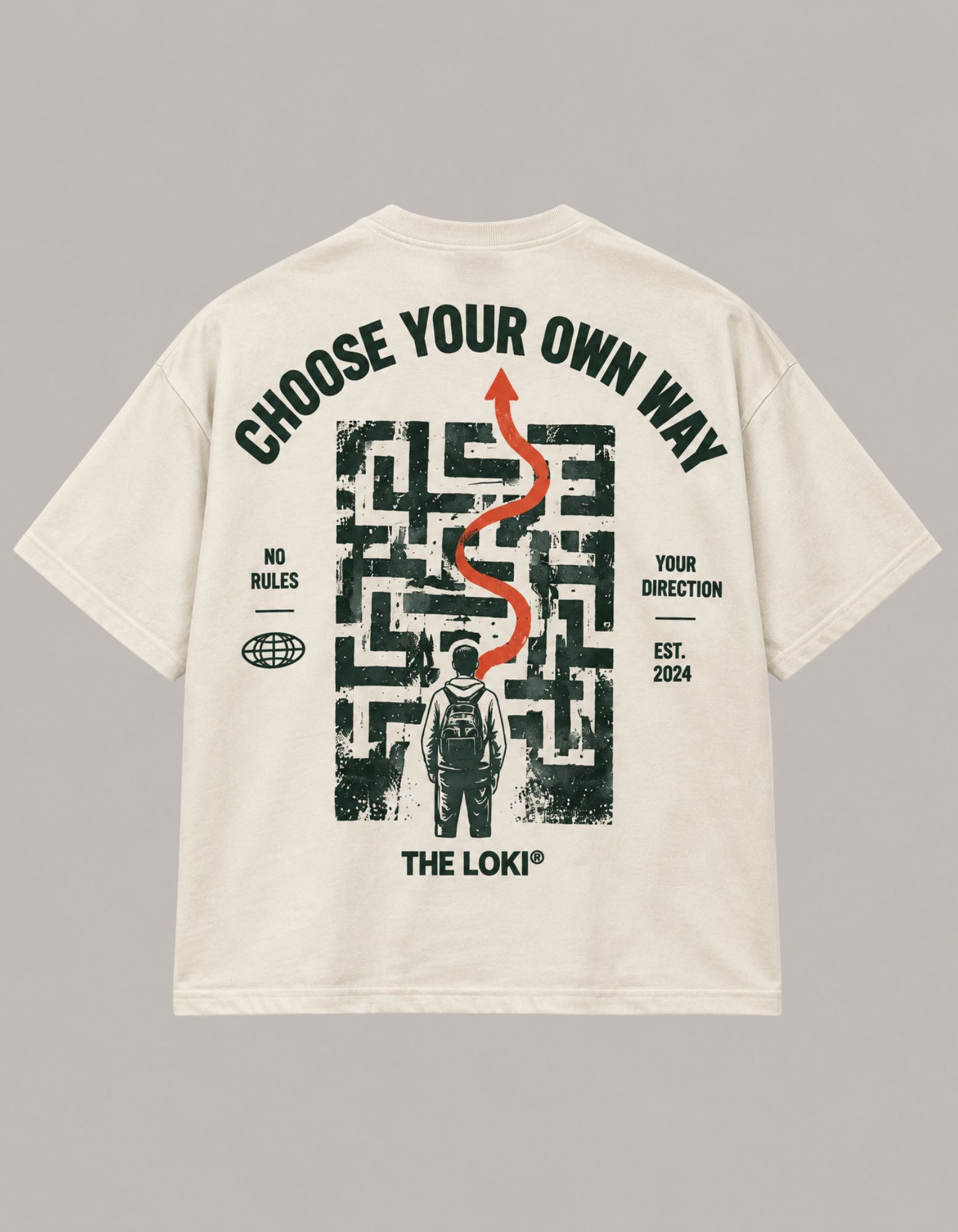 Camiseta Oversized OWN WAY™ Beige