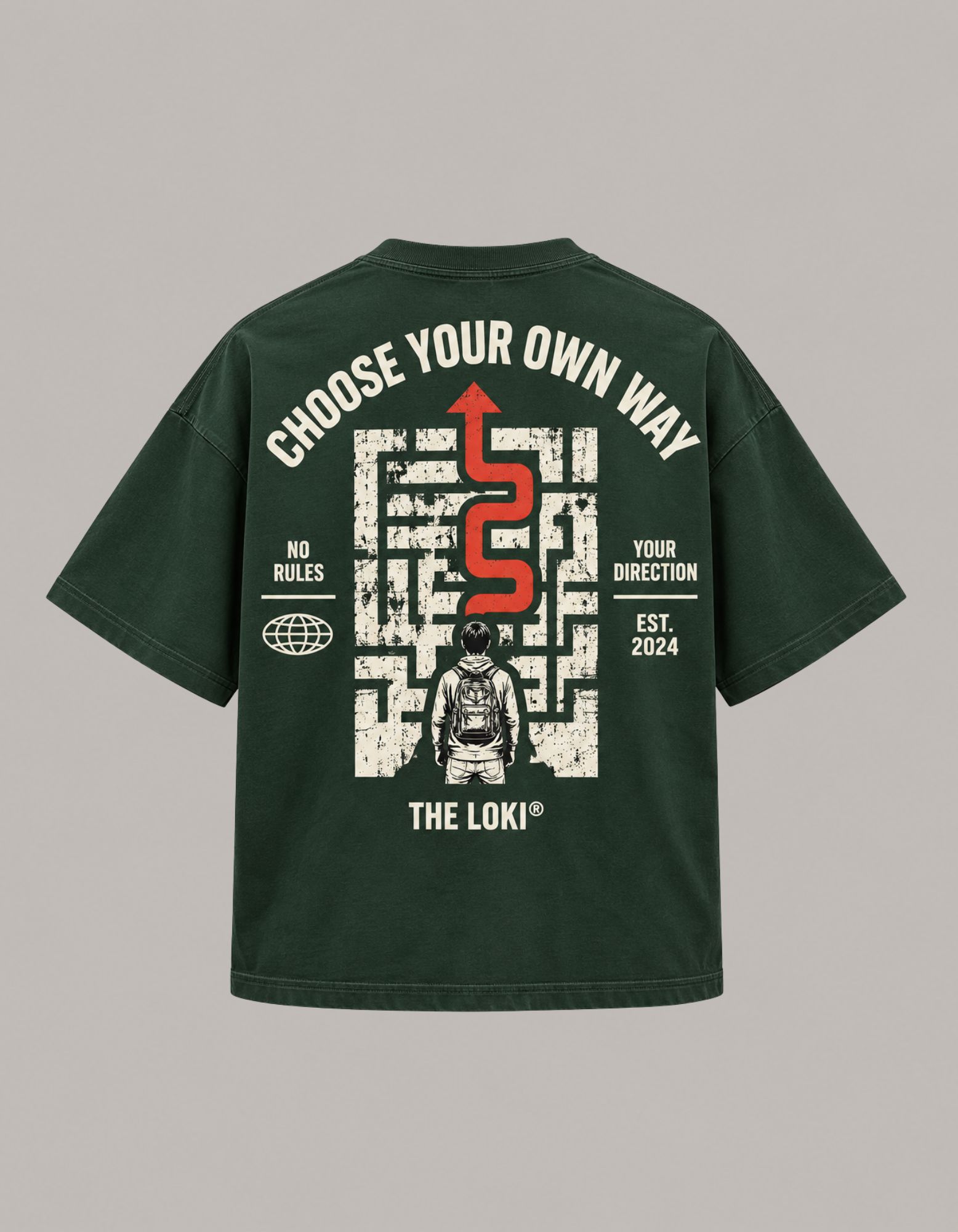 Camiseta Oversized OWN WAY™ Verde